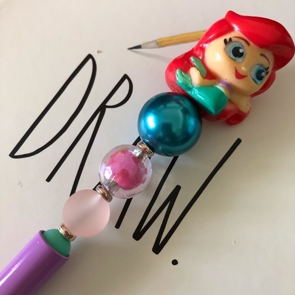 Disney Doorables: The Little Mermaid: Ariel handmade beaded pen